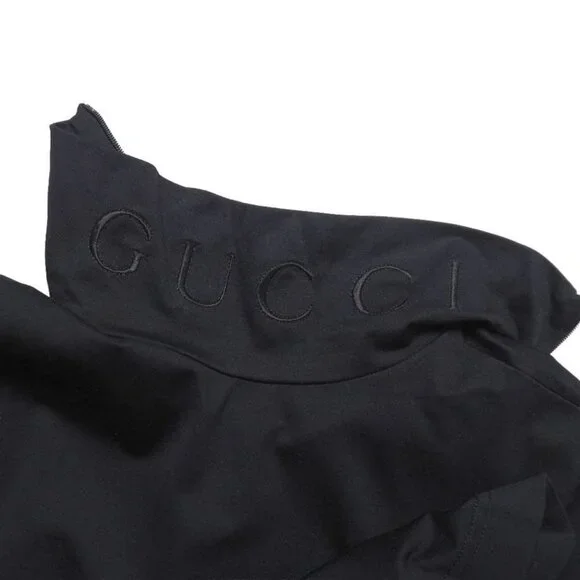 Gucci Vintage M Jersey High Neck Long Sleeve Hat Black - Picture 5 of 9